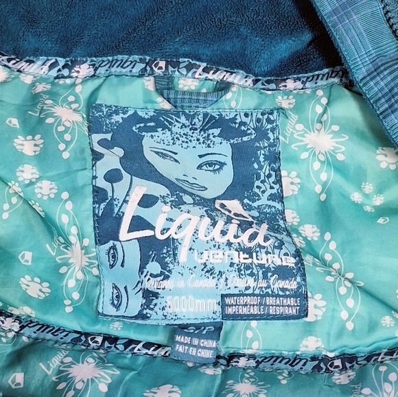 Trendy Women's Small/P Liquid Hooded Venture Aqua Like New Ski/Snowboard Jacket - Picture 2 of 11